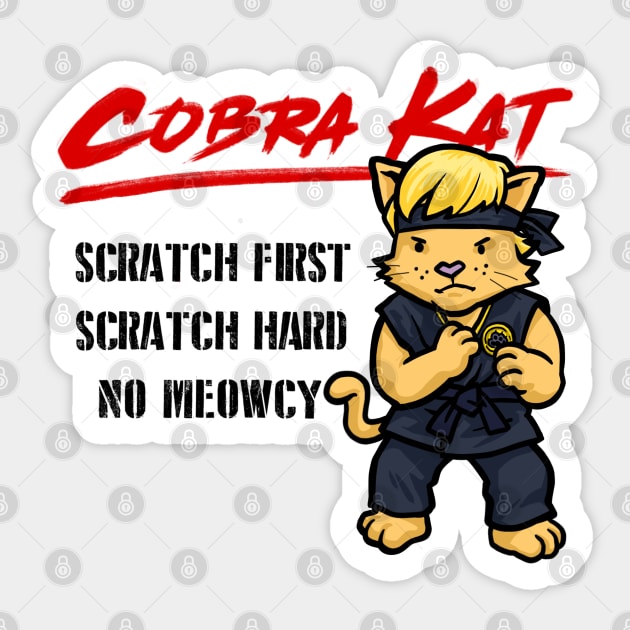 Cobra Kat Sticker by sketchboy01